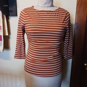 A New Day Striped Boatneck/Mariner Top